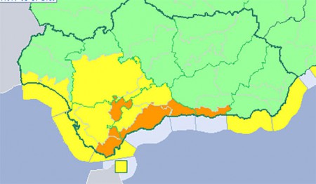 Meteorología avisa de una nueva alerta naranja por lluvias en la Costa del Sol