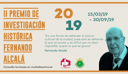 Marbella Activa convoca el II Premio de Investigación Histórica Fernando Alcalá