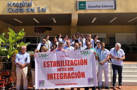 Sanitarios del Costa del Sol se movilizan para exigir su estabilización laboral