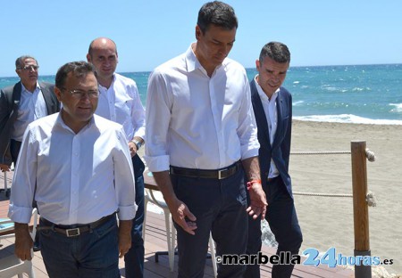 El PSOE destaca el "compromiso" de Sánchez con las playas de Marbella