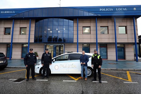 La Policía Local de Marbella incorpora a su flota su primer vehículo híbrido
