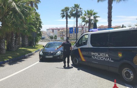 Tres detenidos en Marbella en controles de drogas con hachís y cocaína