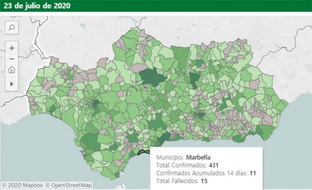 Marbella suma diez positivos en tres días, pero la Junta no habla de brote