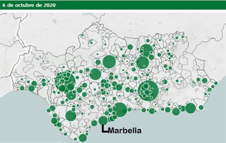Marbella suma este martes 22 contagios por Covid y una muerte más