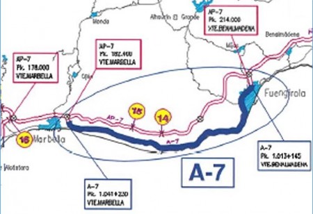 El Gobierno mejorará el firme de la A-7 desde Marbella a Fuengirola