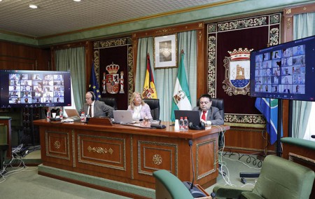 El Ayuntamiento de Marbella retoma los plenos telemáticos por la pandemia
