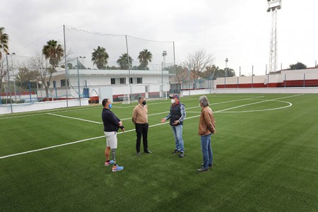 El campo Juan José Almagro de San Pedro estrena césped y sistema de riego