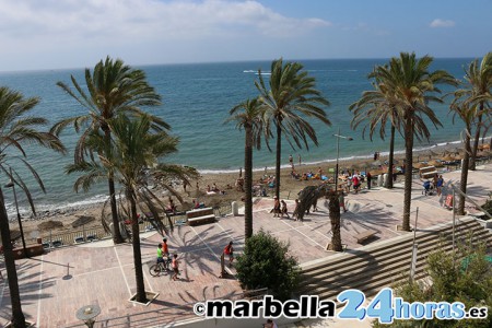 Nueva luminaria en 6.000 metros en el Paseo Marítimo de Marbella