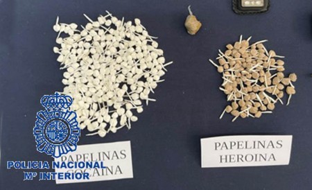 Intervienen 301 papelinas de cocaína y heroína en Las Albarizas de Marbella