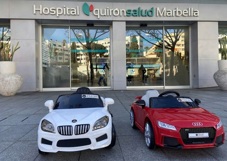 Quirónsalud Marbella recibe cuatro coches para sus pacientes de pediatría