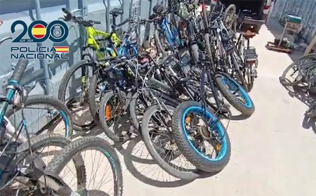 La Policía Nacional recupera en Marbella más de 30 bicicletas robadas