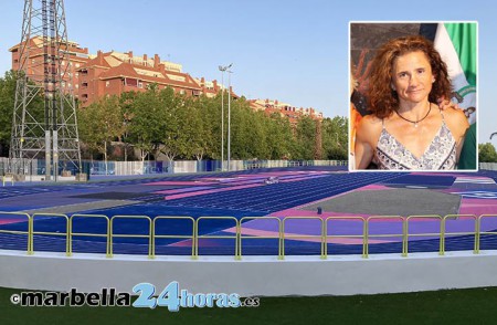 Sonia Vázquez da nombre a la pista de atletismo corta de Marbella