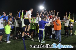 Un gol de Yiyi da el ascenso al FC Marbellí en una intensa final ante Cártama (1-1)