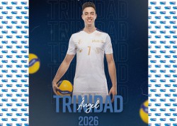 Ángel Trinidad, presentado con su nuevo equipo, el Arago de Sète de Francia