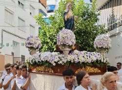 Concluyen con la procesión las fiestas del barrio de Santa Marta de Marbella
